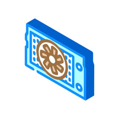 radiator repair car mechanic isometric icon vector. radiator repair car mechanic sign. isolated symbol illustration