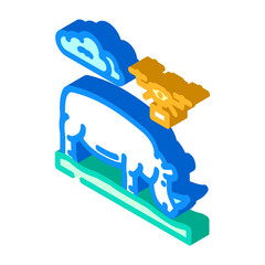 mining operations drone isometric icon vector. mining operations drone sign. isolated symbol illustration