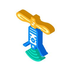 precision agriculture isometric icon vector. precision agriculture sign. isolated symbol illustration