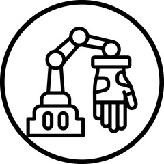 Vector Design Robot Hand Icon Style
