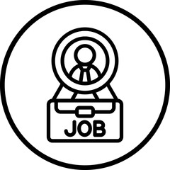 Vector Design Job Title Icon Style