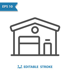 Warehouse Icon. Garage, Building, Storage Unit, Storage Locker