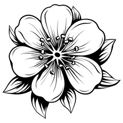 Flower, Blossom Vector Illustration. SVG