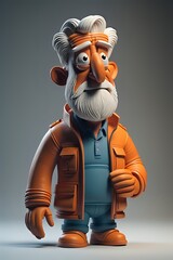 3d illustration character made with Generative AI