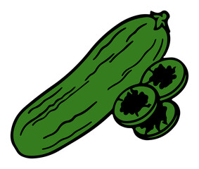 Hand Drawing Vegetables Illustration