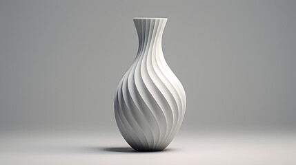 White empty vase mock up in modern interior - obrazy, fototapety, plakaty