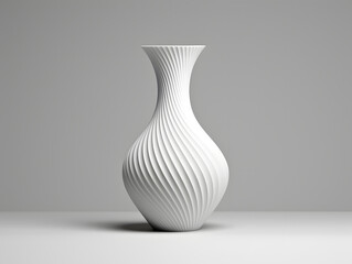 White empty vase mock up in modern interior
