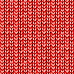 Knit sweater texture. Seamless pattern with interwoven threads. Handmade warm clothes background. Illustration for cozy winter print, stationery, design.