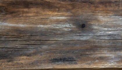 Natural Knots and Grains on Rustic Wooden Plank - Closeup