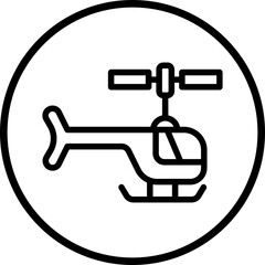 Helicopter Icon Style