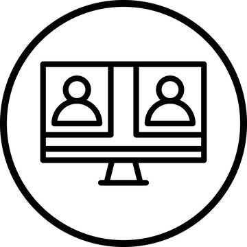 recommend clip art: Live Interview Icon Style
