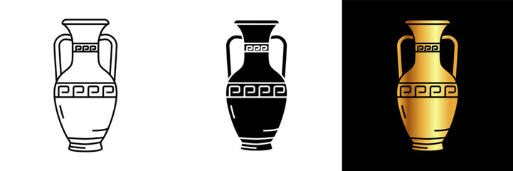 The Greek Vase icon captures the elegance and artistry of ancient Greek pottery. 