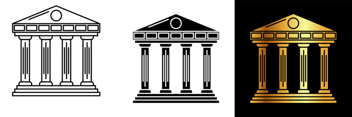 The Greek Temple icon pays tribute to the architectural marvels of ancient Greece. This icon captures the grandeur, elegance, and historical significance of Greek temples.
