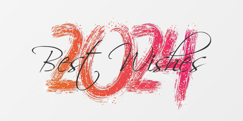 2024 - happy new year 2024 - best wishes 2024