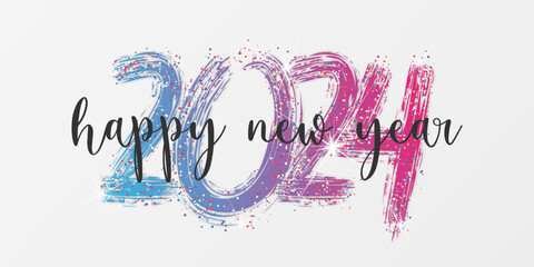 2024 - happy new year 2024 background