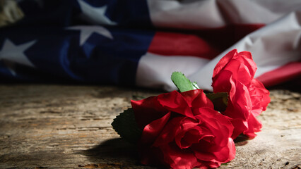 Red roses for Veterans day