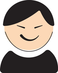 Avatar and user icon. People head and face vector illustration