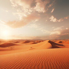 sand dunes in the desert during sunset or sunrise