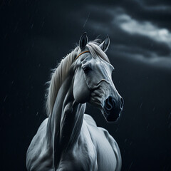 Obraz na płótnie Canvas Horse photography, generative ai