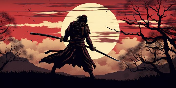 an illustration of a samurai