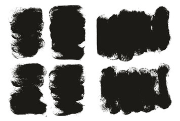 Round Sponge Thick Artist Brush Short Background Mix High Detail Abstract Vector Background Mix Set 