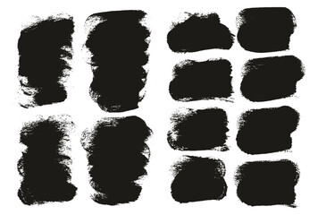 Round Sponge Thick Artist Brush Short Background Mix High Detail Abstract Vector Background Mix Set 