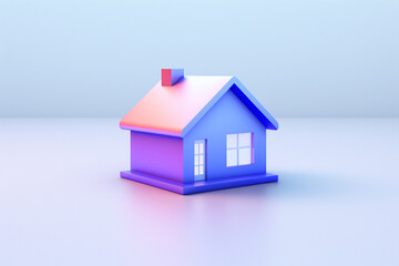 3D home rendered abstract background