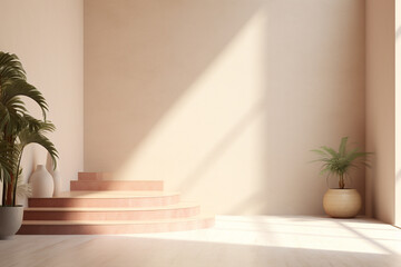 Fototapeta premium Abstract 3d rendered background minimalistic style
