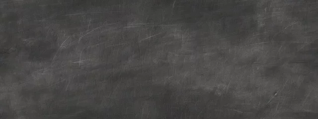 Foto op Plexiglas Seamless empty rubbed out chalkboard background texture. Dirty smudged, erased chalk, blank blackboard with copy space. Restaurant menu display ,back to school education © Eli Berr