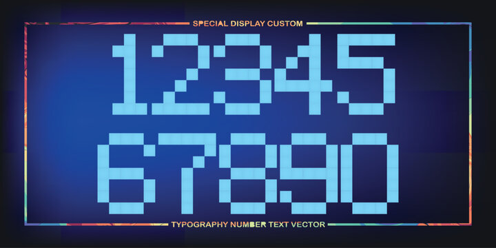 assorted digital custom vector numbers. minimum. Color gradation. Dark. Banner Network. 3d effect. Design. futuristic. Paper cut or effect. Luxury. Premium. 158