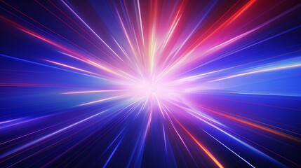 Colorful Abstract Background with Rays, Radial motion blur background,