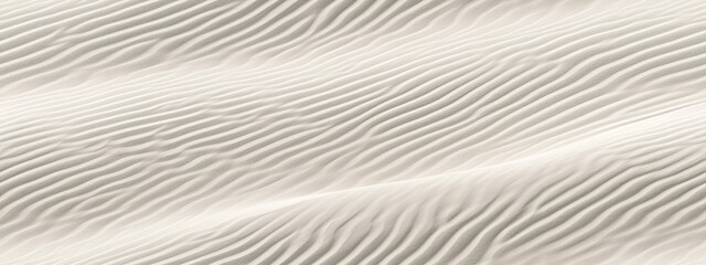 Obraz premium Seamless subtle white glossy soft waves background texture overlay. Abstract wavy embossed marble displacement, bump, height map. Panoramic banner wallpaper pattern.