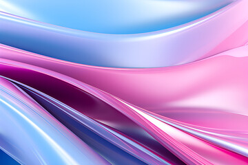 Metal light pink and blue  abstract backdrop, generative ai