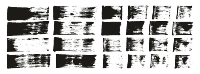 Flat Sponge Regular Artist Brush Straight Lines Mix High Detail Abstract Vector Hand Drawn Background Mix Set 