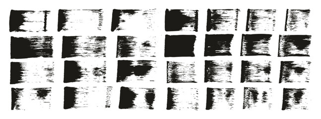 Flat Sponge Regular Artist Brush Straight Lines Mix High Detail Abstract Vector Hand Drawn Background Mix Set 