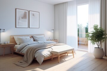 luxury modern interior design of bedroom