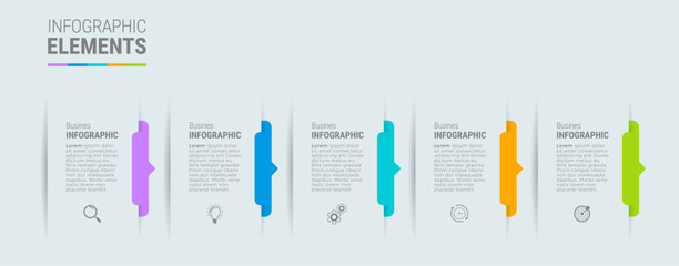 Steps infographic design