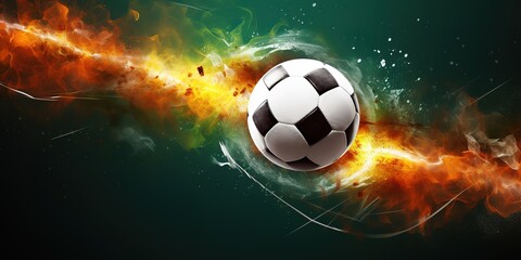 Naklejka premium soccer ball illustration