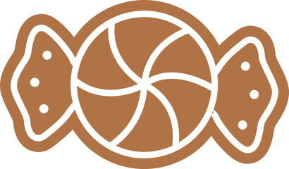 Candy shaped gingerbread cookies