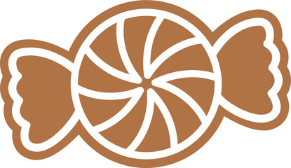 Candy shaped gingerbread cookies