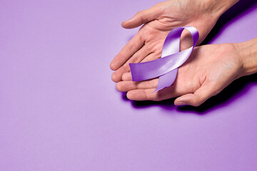 World Leprosy Day, purple ribbon, January symbol