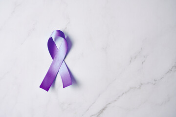 World Leprosy Day Symbol purple ribbon