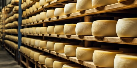 Fototapeta na wymiar Energy efficient cheese production.