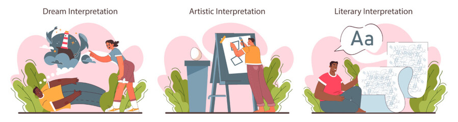 Interpretation set. Data literacy. Information understanding, analysis