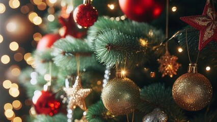 Obraz na płótnie Canvas Wallpaper Christmas Tree 