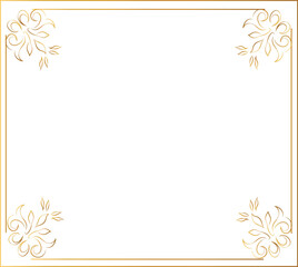 frame with flowers Luxury Black Floral Rectangle Corner Certificate Page Border Pattern Line Photo Thai Frame Islamic Wedding Invitation vector