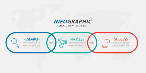 Timeline Creator infographic template. 3 Step timeline journey, calendar Flat simple infographics design template. presentation graph. Business concept with 3 options, vector illustration.