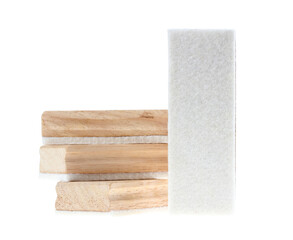 whiteboard eraser isolated on white background