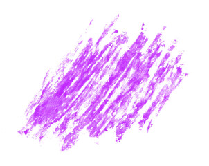 Gekritzel in lila gemalt auf weißem Hintergrund