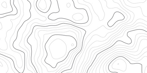 Abstract wavy curve geography topography lines contours map background. Topography white wave lines vector background. 